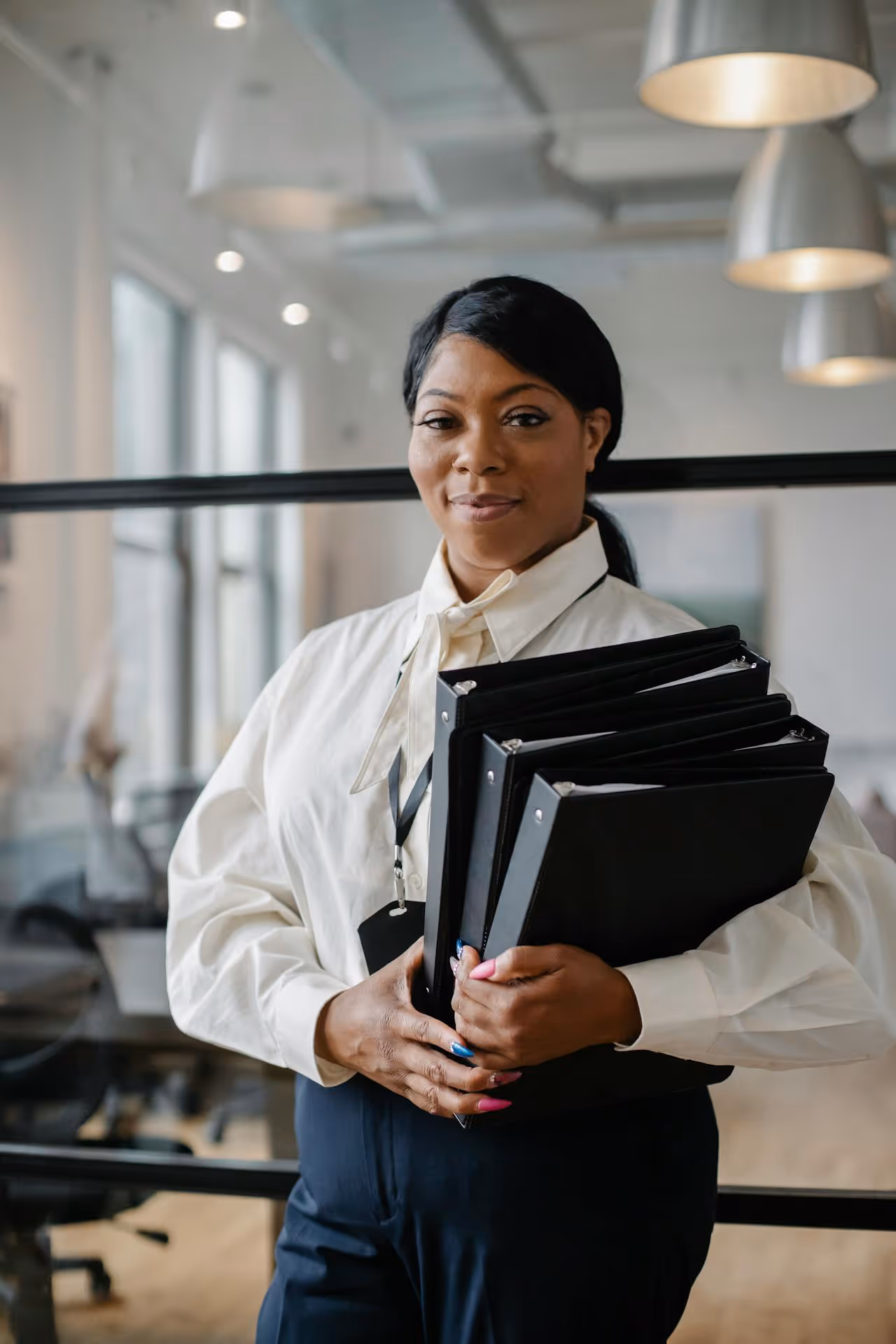 An insurance professional meeting with a client